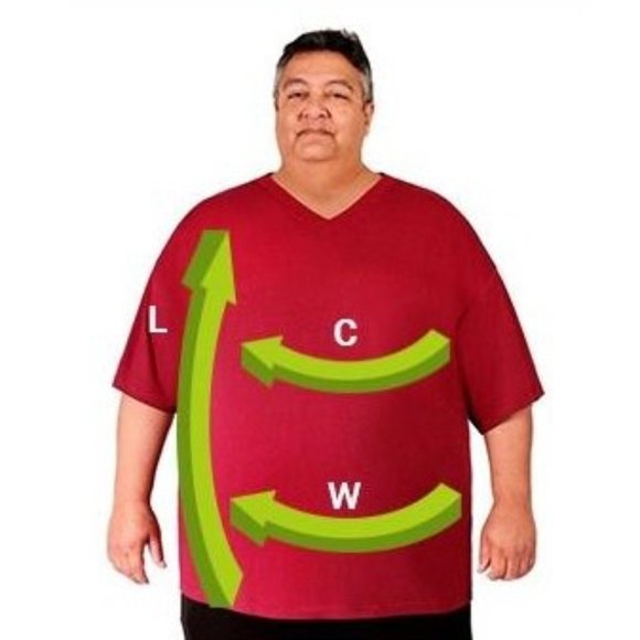 5X Big Men Wine Crew Neck Tee 5XL Organic Bamboo Blend T-Shirt - Picture 4 of 4